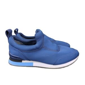 Tory Burch Laney Neoprene Slip-on Sneaker Blue Textile Women's 7.5M Casual Shoes
